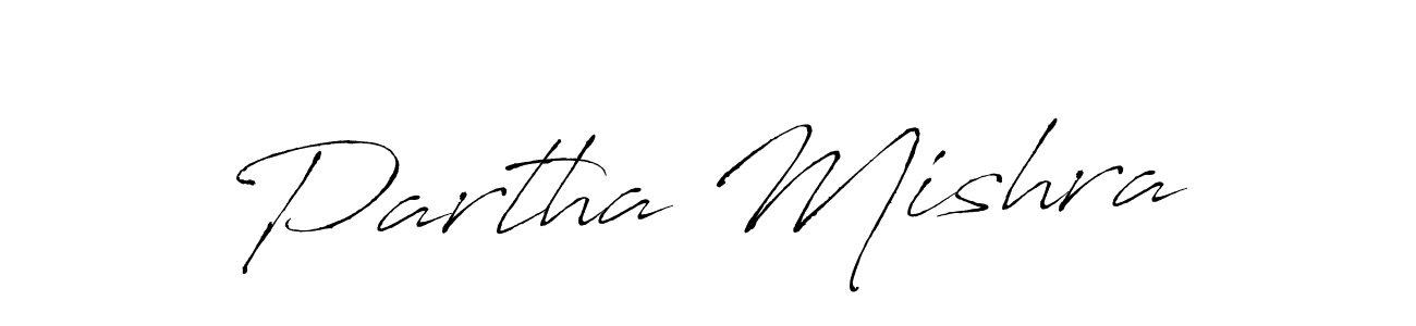 Partha Mishra stylish signature style. Best Handwritten Sign (Antro_Vectra) for my name. Handwritten Signature Collection Ideas for my name Partha Mishra. Partha Mishra signature style 6 images and pictures png