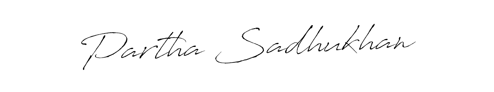 Partha Sadhukhan stylish signature style. Best Handwritten Sign (Antro_Vectra) for my name. Handwritten Signature Collection Ideas for my name Partha Sadhukhan. Partha Sadhukhan signature style 6 images and pictures png