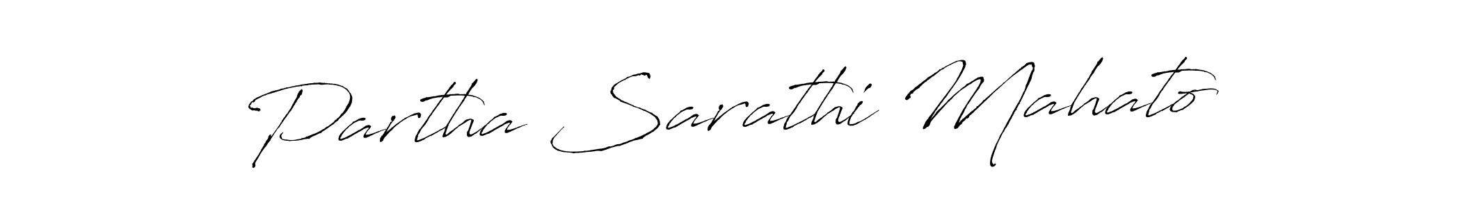 Antro_Vectra is a professional signature style that is perfect for those who want to add a touch of class to their signature. It is also a great choice for those who want to make their signature more unique. Get Partha Sarathi Mahato name to fancy signature for free. Partha Sarathi Mahato signature style 6 images and pictures png