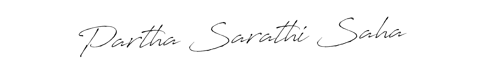 Create a beautiful signature design for name Partha Sarathi Saha. With this signature (Antro_Vectra) fonts, you can make a handwritten signature for free. Partha Sarathi Saha signature style 6 images and pictures png