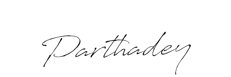 Make a beautiful signature design for name Parthadey. With this signature (Antro_Vectra) style, you can create a handwritten signature for free. Parthadey signature style 6 images and pictures png