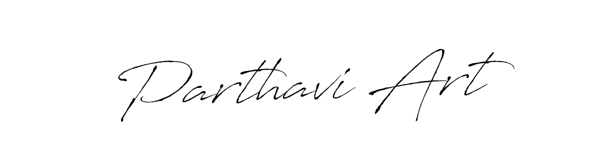 How to make Parthavi Art name signature. Use Antro_Vectra style for creating short signs online. This is the latest handwritten sign. Parthavi Art signature style 6 images and pictures png