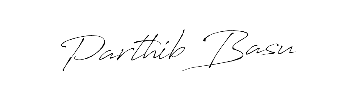 Parthib Basu stylish signature style. Best Handwritten Sign (Antro_Vectra) for my name. Handwritten Signature Collection Ideas for my name Parthib Basu. Parthib Basu signature style 6 images and pictures png