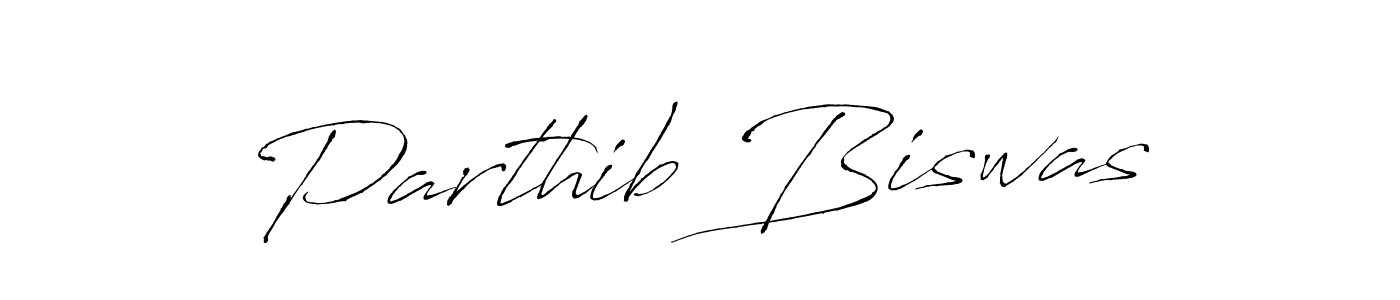 Make a beautiful signature design for name Parthib Biswas. With this signature (Antro_Vectra) style, you can create a handwritten signature for free. Parthib Biswas signature style 6 images and pictures png