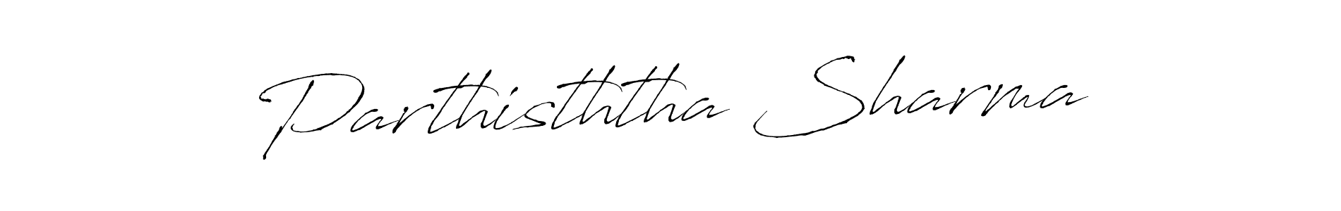 Create a beautiful signature design for name Parthisththa Sharma. With this signature (Antro_Vectra) fonts, you can make a handwritten signature for free. Parthisththa Sharma signature style 6 images and pictures png