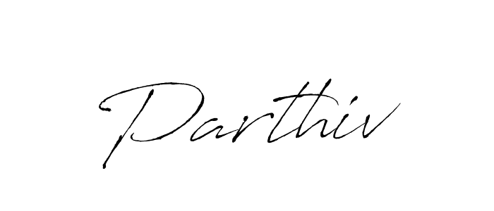 How to make Parthiv signature? Antro_Vectra is a professional autograph style. Create handwritten signature for Parthiv name. Parthiv signature style 6 images and pictures png