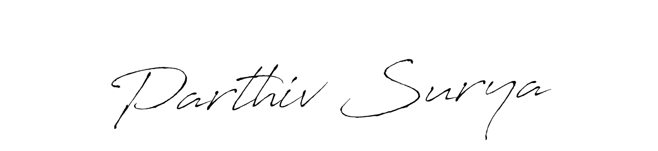 Antro_Vectra is a professional signature style that is perfect for those who want to add a touch of class to their signature. It is also a great choice for those who want to make their signature more unique. Get Parthiv Surya name to fancy signature for free. Parthiv Surya signature style 6 images and pictures png