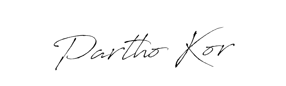 This is the best signature style for the Partho Kor name. Also you like these signature font (Antro_Vectra). Mix name signature. Partho Kor signature style 6 images and pictures png