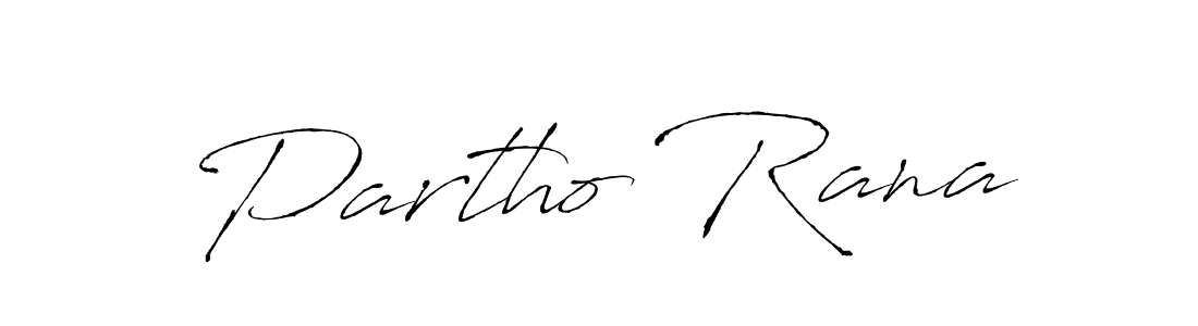Partho Rana stylish signature style. Best Handwritten Sign (Antro_Vectra) for my name. Handwritten Signature Collection Ideas for my name Partho Rana. Partho Rana signature style 6 images and pictures png