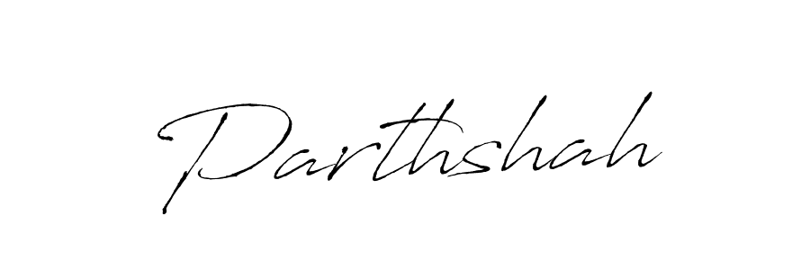 Parthshah stylish signature style. Best Handwritten Sign (Antro_Vectra) for my name. Handwritten Signature Collection Ideas for my name Parthshah. Parthshah signature style 6 images and pictures png