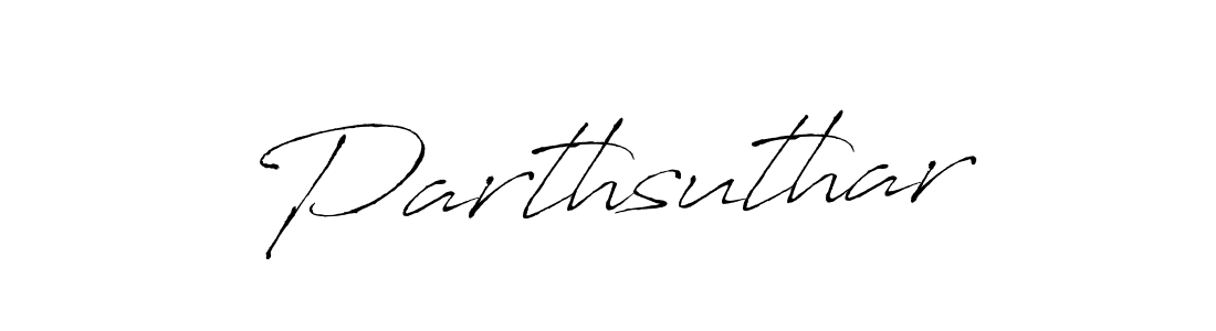 How to make Parthsuthar signature? Antro_Vectra is a professional autograph style. Create handwritten signature for Parthsuthar name. Parthsuthar signature style 6 images and pictures png