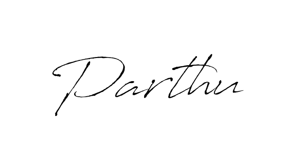 Use a signature maker to create a handwritten signature online. With this signature software, you can design (Antro_Vectra) your own signature for name Parthu. Parthu signature style 6 images and pictures png