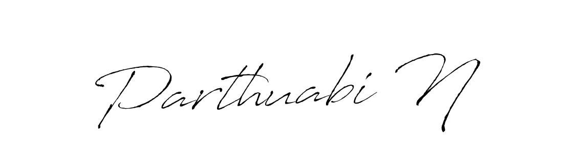 Also we have Parthuabi N name is the best signature style. Create professional handwritten signature collection using Antro_Vectra autograph style. Parthuabi N signature style 6 images and pictures png