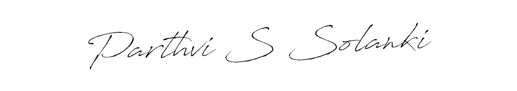 Use a signature maker to create a handwritten signature online. With this signature software, you can design (Antro_Vectra) your own signature for name Parthvi S Solanki. Parthvi S Solanki signature style 6 images and pictures png