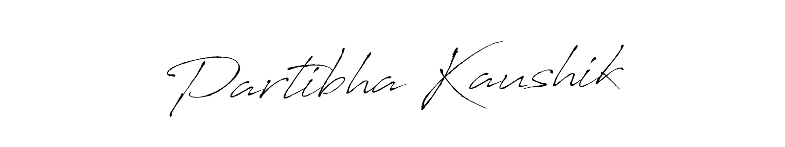 Partibha Kaushik stylish signature style. Best Handwritten Sign (Antro_Vectra) for my name. Handwritten Signature Collection Ideas for my name Partibha Kaushik. Partibha Kaushik signature style 6 images and pictures png