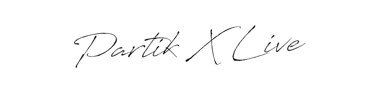 Once you've used our free online signature maker to create your best signature Antro_Vectra style, it's time to enjoy all of the benefits that Partik X Live name signing documents. Partik X Live signature style 6 images and pictures png