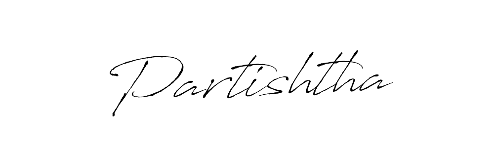 The best way (Antro_Vectra) to make a short signature is to pick only two or three words in your name. The name Partishtha include a total of six letters. For converting this name. Partishtha signature style 6 images and pictures png