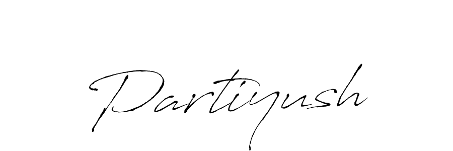 How to make Partiyush signature? Antro_Vectra is a professional autograph style. Create handwritten signature for Partiyush name. Partiyush signature style 6 images and pictures png