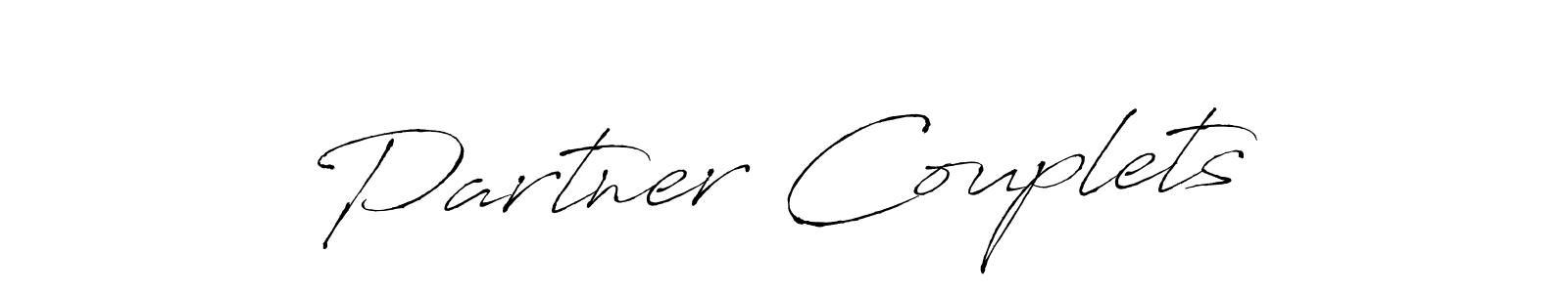 The best way (Antro_Vectra) to make a short signature is to pick only two or three words in your name. The name Partner Couplets include a total of six letters. For converting this name. Partner Couplets signature style 6 images and pictures png