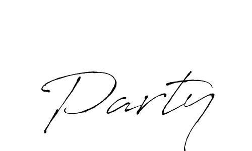 You should practise on your own different ways (Antro_Vectra) to write your name (Party) in signature. don't let someone else do it for you. Party signature style 6 images and pictures png