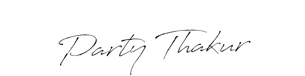 Similarly Antro_Vectra is the best handwritten signature design. Signature creator online .You can use it as an online autograph creator for name Party Thakur. Party Thakur signature style 6 images and pictures png
