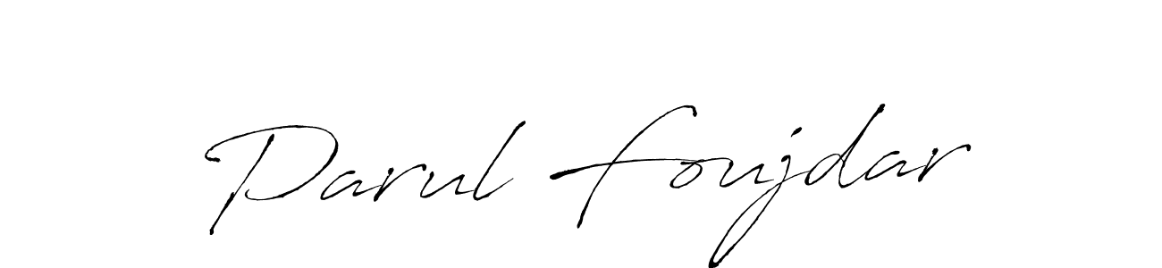 It looks lik you need a new signature style for name Parul Foujdar. Design unique handwritten (Antro_Vectra) signature with our free signature maker in just a few clicks. Parul Foujdar signature style 6 images and pictures png