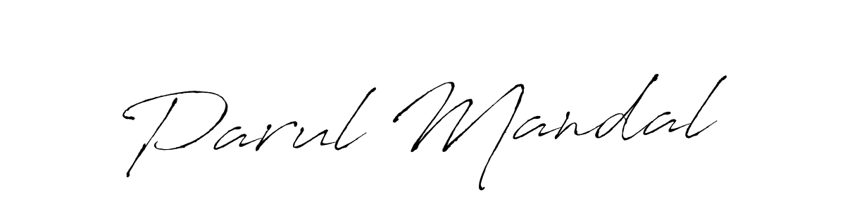 How to make Parul Mandal name signature. Use Antro_Vectra style for creating short signs online. This is the latest handwritten sign. Parul Mandal signature style 6 images and pictures png