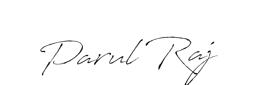 Parul Raj stylish signature style. Best Handwritten Sign (Antro_Vectra) for my name. Handwritten Signature Collection Ideas for my name Parul Raj. Parul Raj signature style 6 images and pictures png