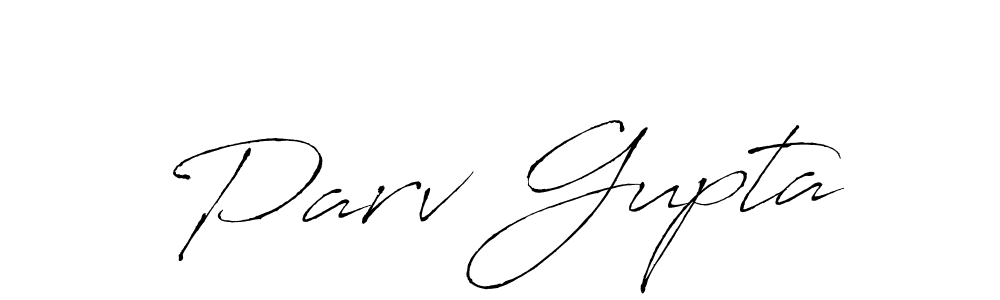 Create a beautiful signature design for name Parv Gupta. With this signature (Antro_Vectra) fonts, you can make a handwritten signature for free. Parv Gupta signature style 6 images and pictures png