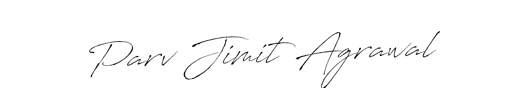 The best way (Antro_Vectra) to make a short signature is to pick only two or three words in your name. The name Parv Jimit Agrawal include a total of six letters. For converting this name. Parv Jimit Agrawal signature style 6 images and pictures png