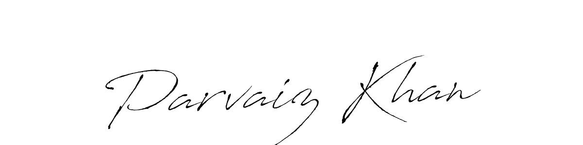 Also we have Parvaiz Khan name is the best signature style. Create professional handwritten signature collection using Antro_Vectra autograph style. Parvaiz Khan signature style 6 images and pictures png