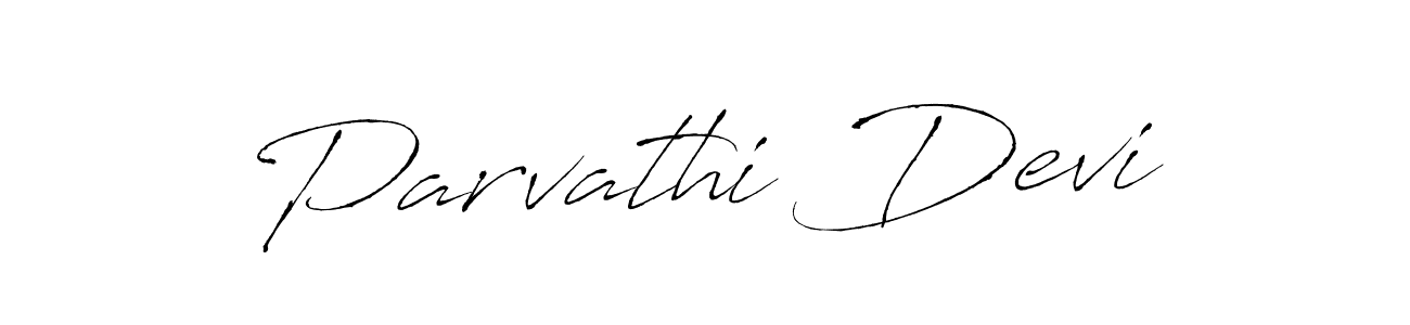 How to make Parvathi Devi signature? Antro_Vectra is a professional autograph style. Create handwritten signature for Parvathi Devi name. Parvathi Devi signature style 6 images and pictures png