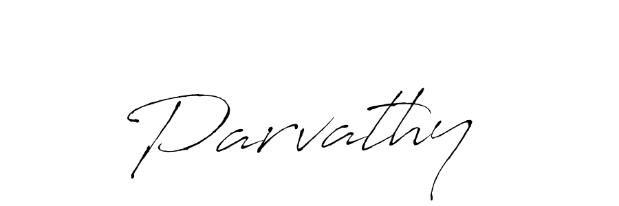 How to make Parvathy  name signature. Use Antro_Vectra style for creating short signs online. This is the latest handwritten sign. Parvathy  signature style 6 images and pictures png