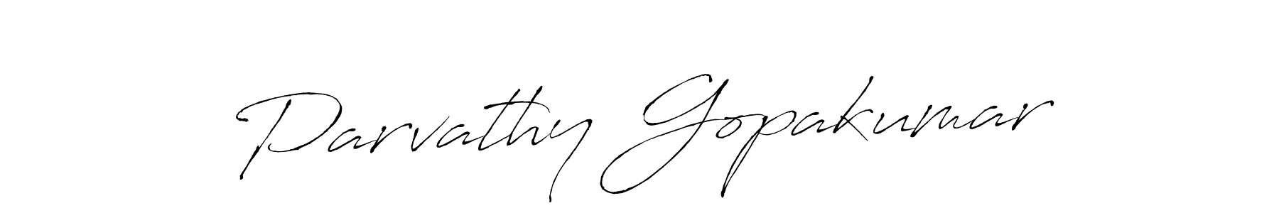Also You can easily find your signature by using the search form. We will create Parvathy Gopakumar name handwritten signature images for you free of cost using Antro_Vectra sign style. Parvathy Gopakumar signature style 6 images and pictures png