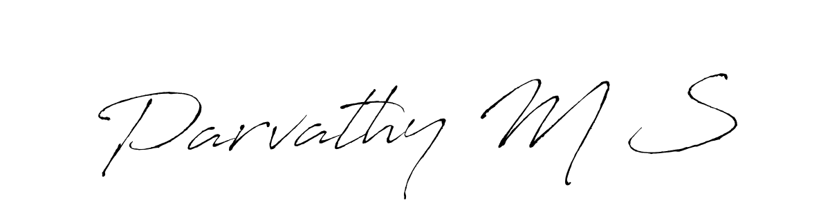 Also we have Parvathy M S name is the best signature style. Create professional handwritten signature collection using Antro_Vectra autograph style. Parvathy M S signature style 6 images and pictures png