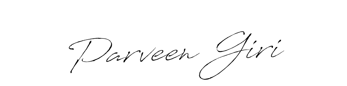 Make a beautiful signature design for name Parveen Giri. With this signature (Antro_Vectra) style, you can create a handwritten signature for free. Parveen Giri signature style 6 images and pictures png