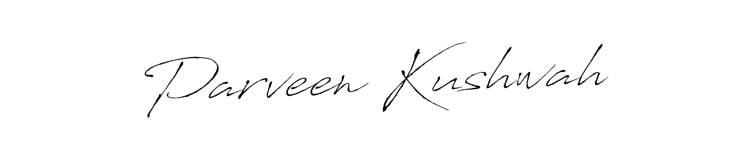 Use a signature maker to create a handwritten signature online. With this signature software, you can design (Antro_Vectra) your own signature for name Parveen Kushwah. Parveen Kushwah signature style 6 images and pictures png