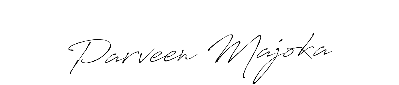 Make a beautiful signature design for name Parveen Majoka. With this signature (Antro_Vectra) style, you can create a handwritten signature for free. Parveen Majoka signature style 6 images and pictures png