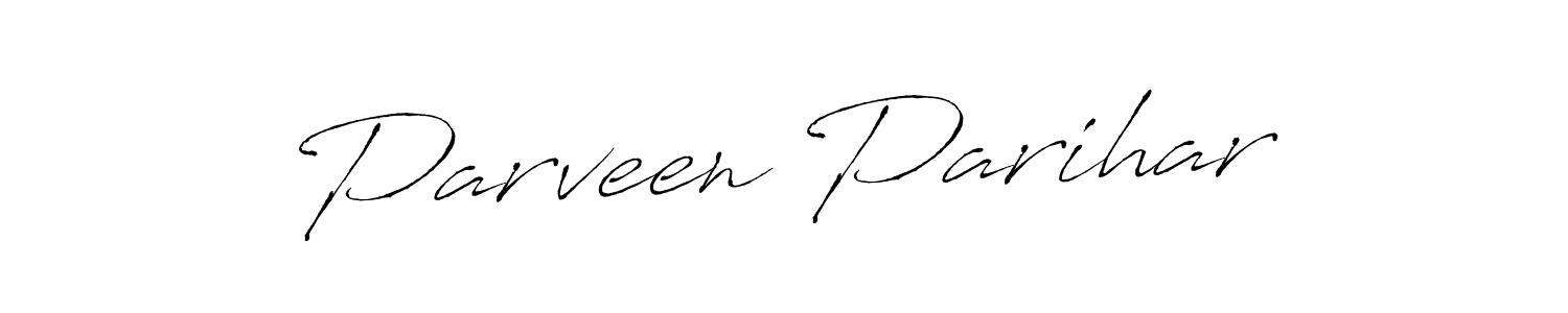Antro_Vectra is a professional signature style that is perfect for those who want to add a touch of class to their signature. It is also a great choice for those who want to make their signature more unique. Get Parveen Parihar name to fancy signature for free. Parveen Parihar signature style 6 images and pictures png
