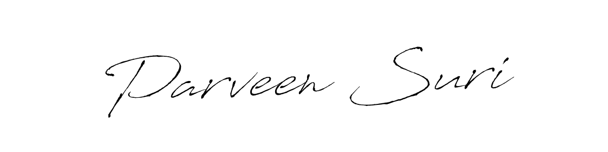 It looks lik you need a new signature style for name Parveen Suri. Design unique handwritten (Antro_Vectra) signature with our free signature maker in just a few clicks. Parveen Suri signature style 6 images and pictures png