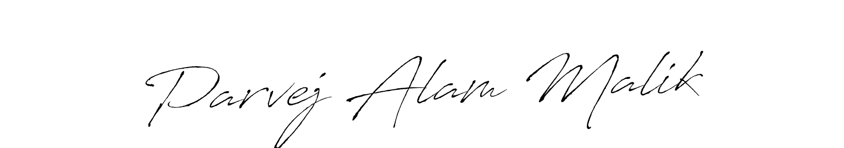 Make a beautiful signature design for name Parvej Alam Malik. With this signature (Antro_Vectra) style, you can create a handwritten signature for free. Parvej Alam Malik signature style 6 images and pictures png