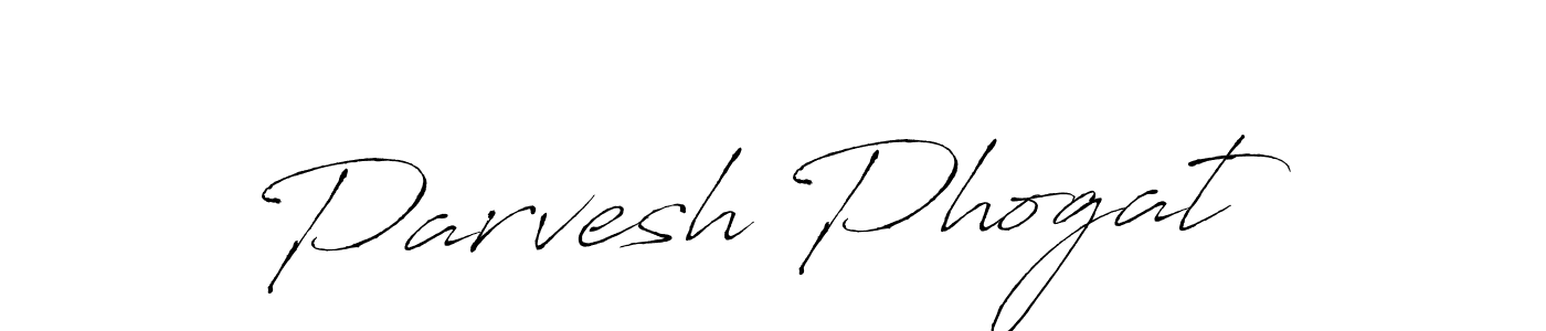 Create a beautiful signature design for name Parvesh Phogat. With this signature (Antro_Vectra) fonts, you can make a handwritten signature for free. Parvesh Phogat signature style 6 images and pictures png