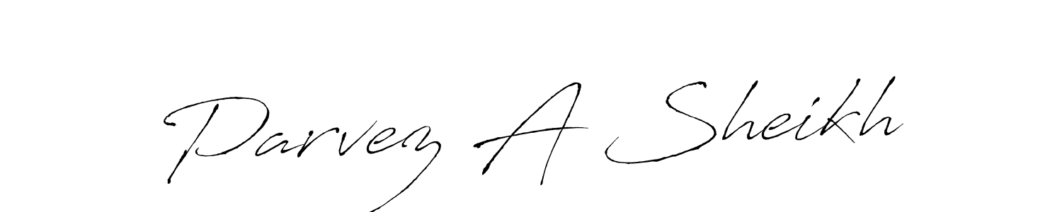 Antro_Vectra is a professional signature style that is perfect for those who want to add a touch of class to their signature. It is also a great choice for those who want to make their signature more unique. Get Parvez A Sheikh name to fancy signature for free. Parvez A Sheikh signature style 6 images and pictures png