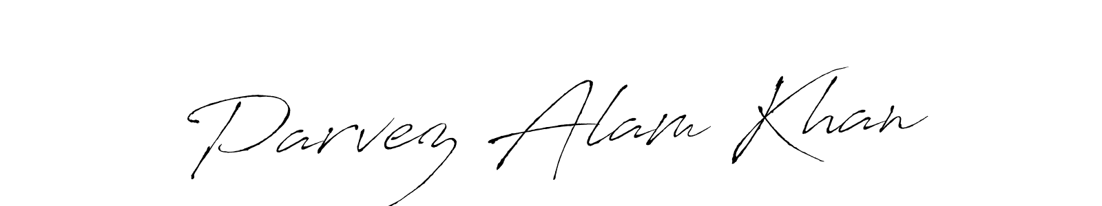 Also we have Parvez Alam Khan name is the best signature style. Create professional handwritten signature collection using Antro_Vectra autograph style. Parvez Alam Khan signature style 6 images and pictures png