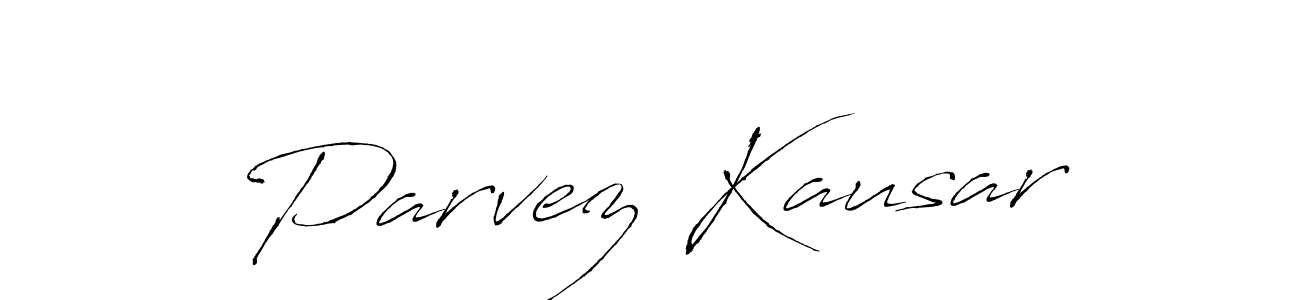 Antro_Vectra is a professional signature style that is perfect for those who want to add a touch of class to their signature. It is also a great choice for those who want to make their signature more unique. Get Parvez Kausar name to fancy signature for free. Parvez Kausar signature style 6 images and pictures png