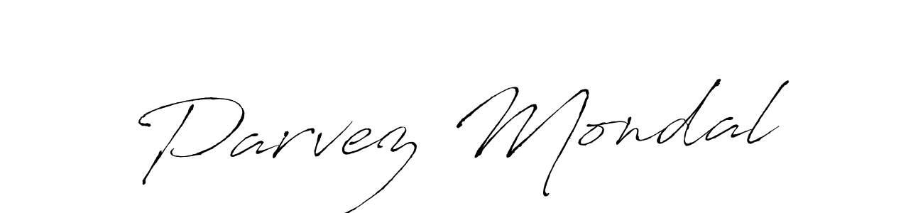 The best way (Antro_Vectra) to make a short signature is to pick only two or three words in your name. The name Parvez Mondal include a total of six letters. For converting this name. Parvez Mondal signature style 6 images and pictures png