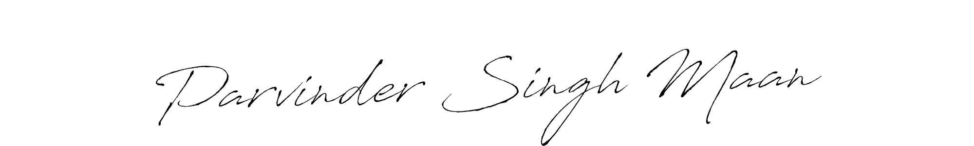 Parvinder Singh Maan stylish signature style. Best Handwritten Sign (Antro_Vectra) for my name. Handwritten Signature Collection Ideas for my name Parvinder Singh Maan. Parvinder Singh Maan signature style 6 images and pictures png