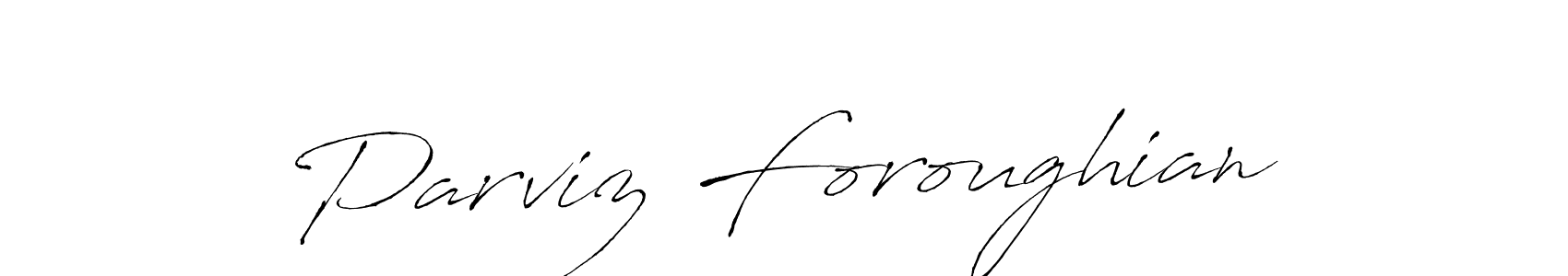 Make a beautiful signature design for name Parviz Foroughian. Use this online signature maker to create a handwritten signature for free. Parviz Foroughian signature style 6 images and pictures png