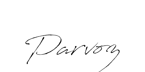 Create a beautiful signature design for name Parvoz. With this signature (Antro_Vectra) fonts, you can make a handwritten signature for free. Parvoz signature style 6 images and pictures png