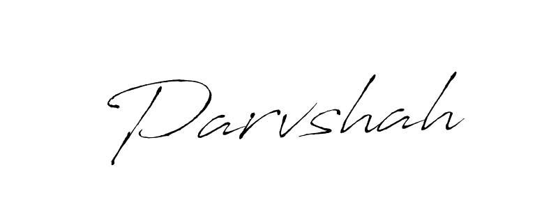 Make a beautiful signature design for name Parvshah. With this signature (Antro_Vectra) style, you can create a handwritten signature for free. Parvshah signature style 6 images and pictures png